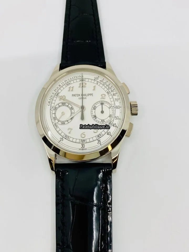 Alternative view of Patek Philippe Chronograph 5170g-001 39MM White Gold Case Manual Winding