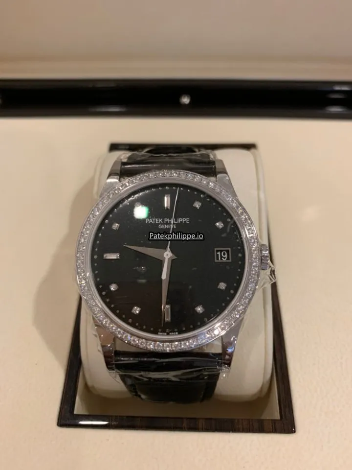 Alternative view of Patek Philippe Calatrava 5297g-001 38MM White Gold Case Automatic