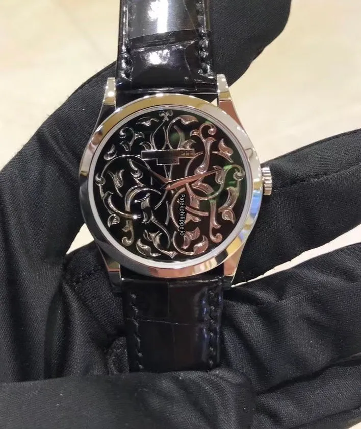 Alternative view of Patek Philippe Calatrava 5088/100p-001 38MM Platinum Case Automatic