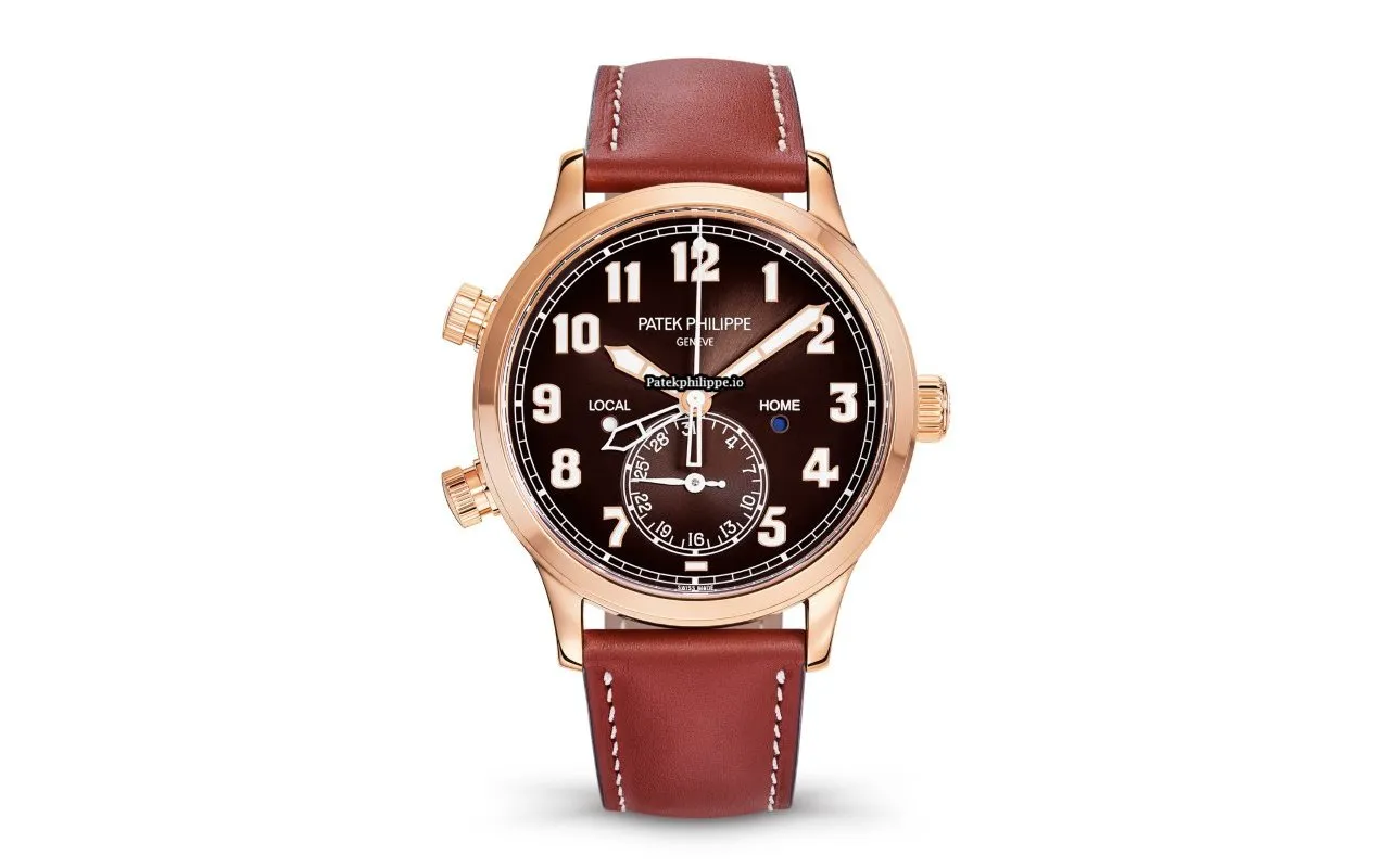 Alternative view of Patek Philippe Travel Time 5524r-001 42MM Rose Gold Case Automatic