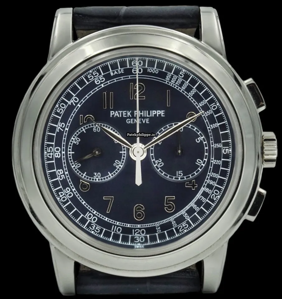 Patek Philippe Chronograph 5070p-001 42MM Platinum Case Manual Winding