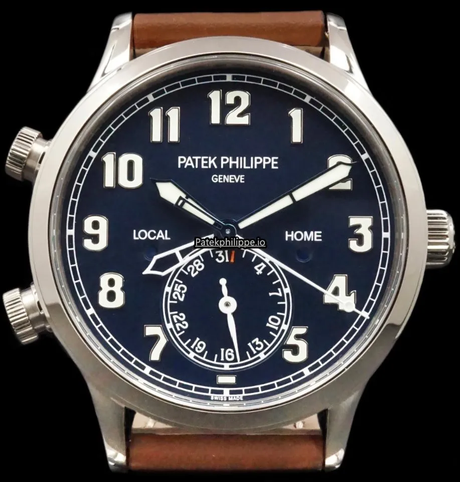 Patek Philippe Travel Time 5524g-001 42MM White Gold Case Automatic