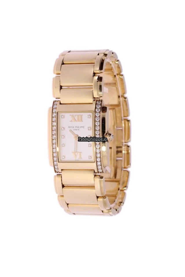 Patek Philippe Twenty-4 4910/11r-011 25x30MM Yellow Gold Case Quartz