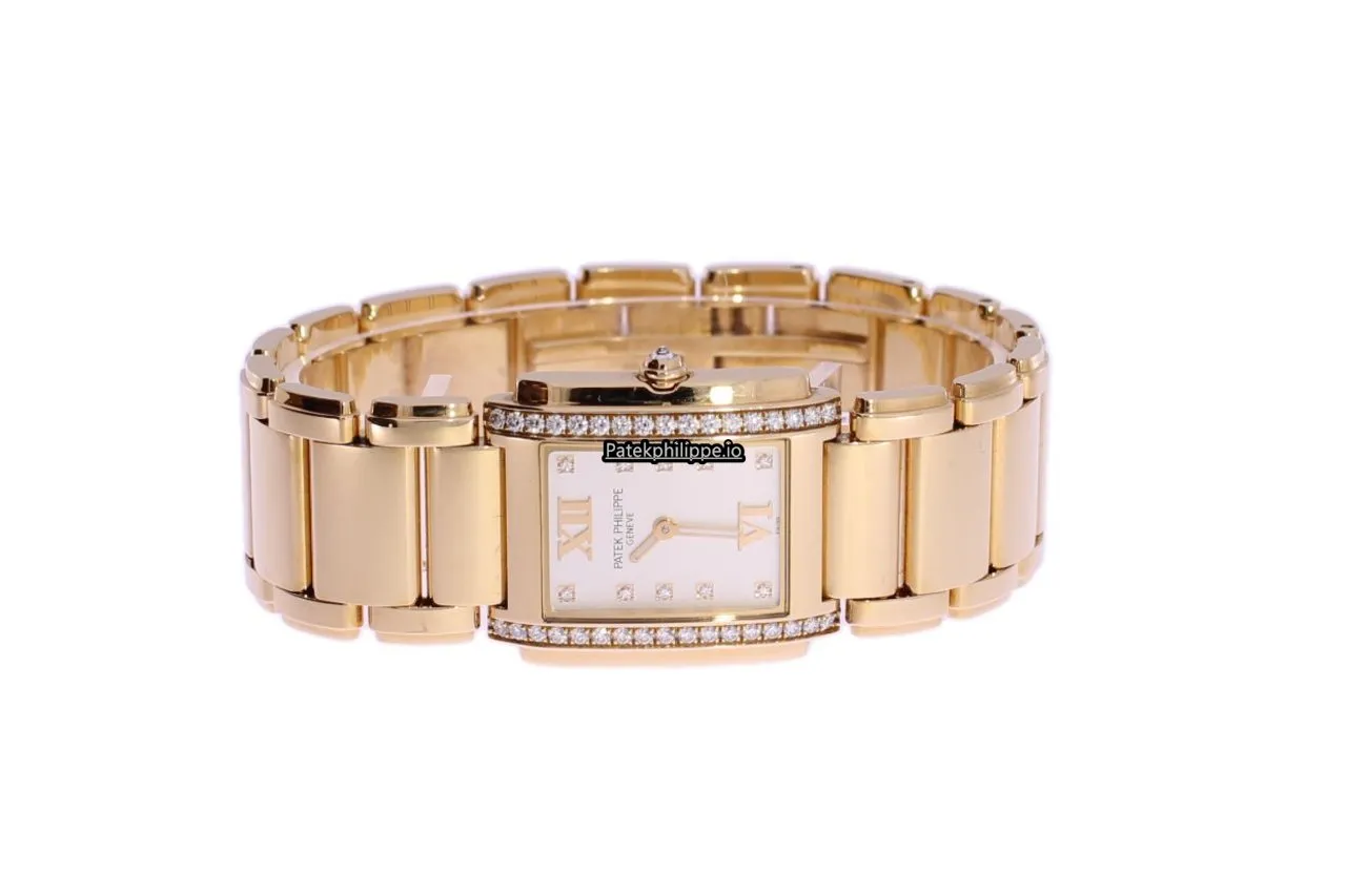 Alternative view of Patek Philippe Twenty-4 4910/11r-011 25x30MM Yellow Gold Case Quartz