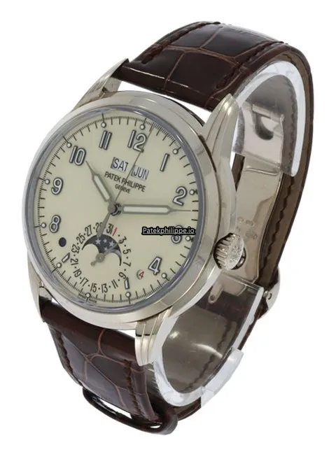 Alternative view of Patek Philippe Perpetual Calendar 40MM White Gold Case