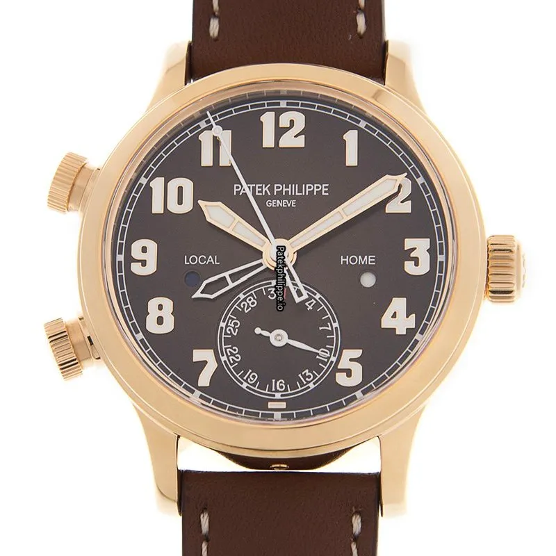 Patek Philippe Travel Time 7234r-001 37.5MM Rose Gold Case Automatic