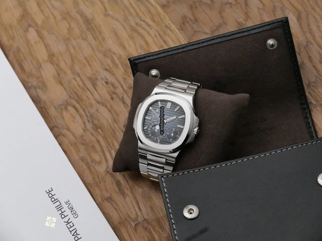 Alternative view of Patek Philippe Nautilus 5712/1a-001 40x38MM Steel Case Automatic