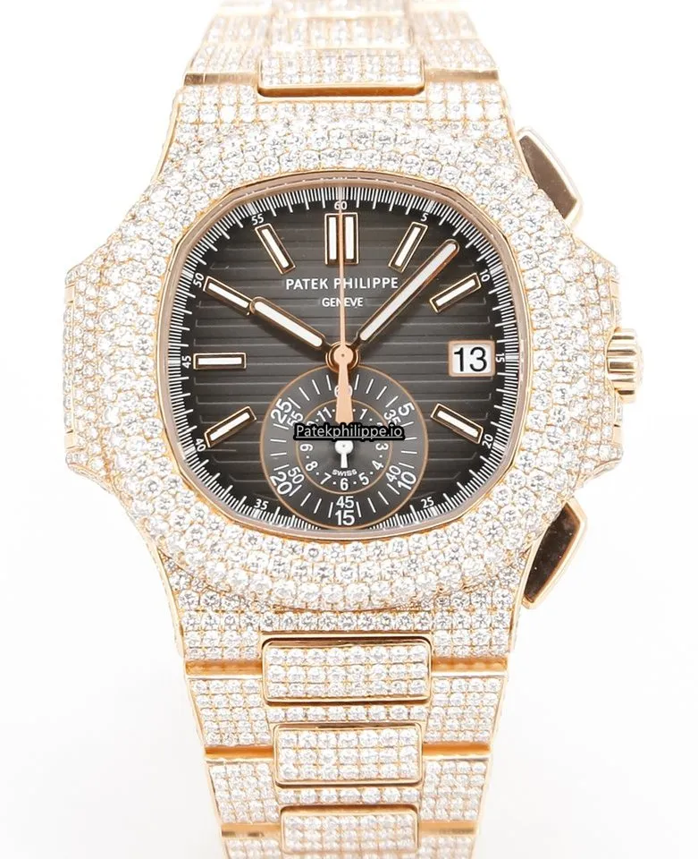 Alternative view of Patek Philippe Nautilus 5980/1r-001 40.5MM Rose Gold Case Automatic