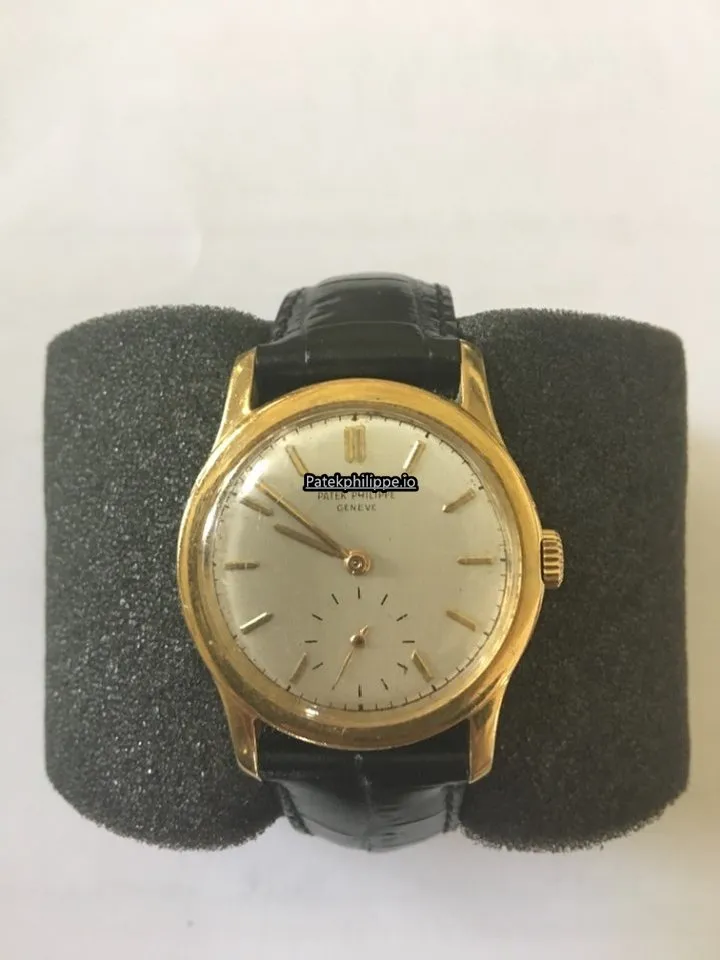 Alternative view of Patek Philippe Calatrava 2449 35MM Yellow Gold Case Manual Winding