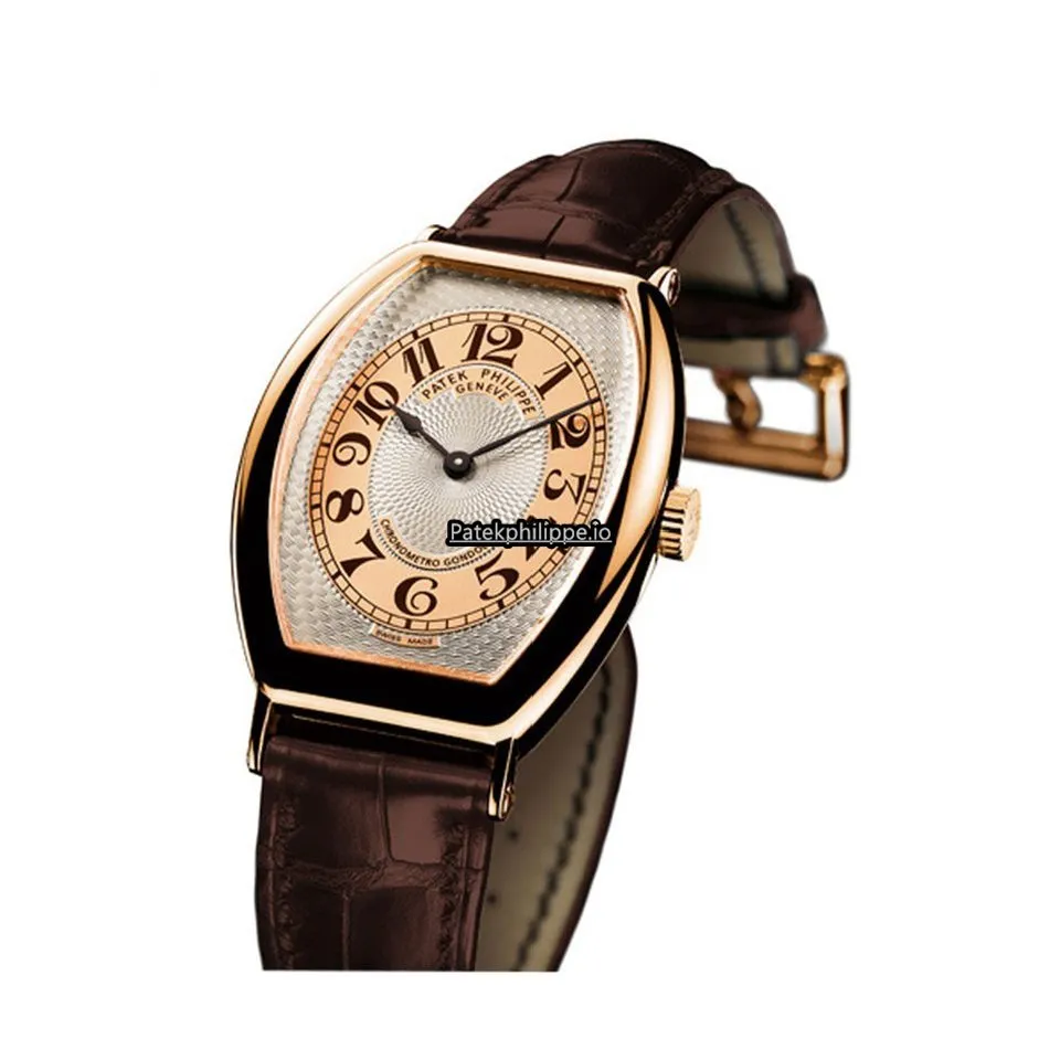 Alternative view of Patek Philippe Gondolo 5098r-001 32x42MM Rose Gold Case Manual Winding