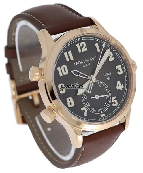 Alternative view of Patek Philippe Travel Time 42MM Rose Gold Case Automatic