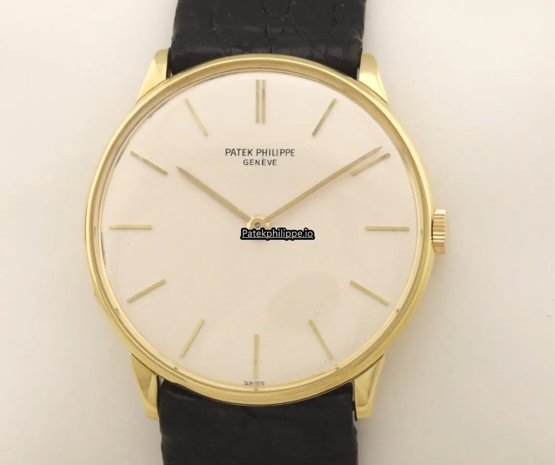 Patek Philippe Calatrava 2573-1 Herrenuhr 33MM Yellow Gold Case Manual Winding