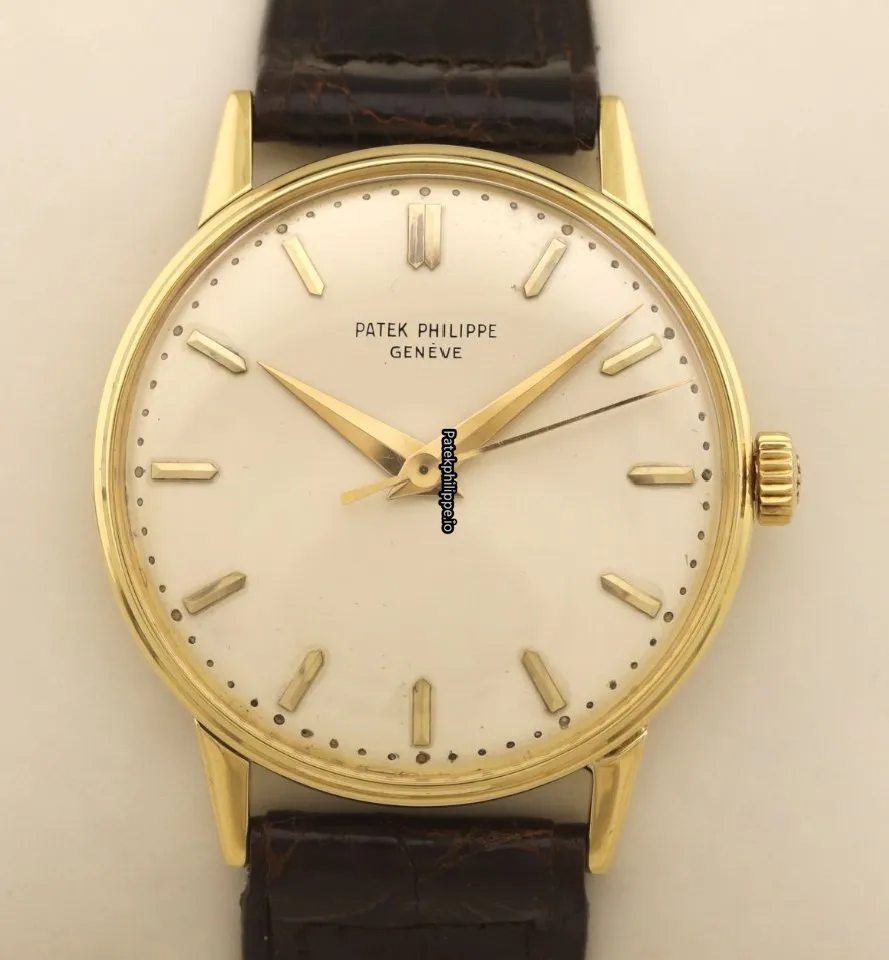 Patek Philippe Calatrava 3411 35MM Yellow Gold Case Manual Winding