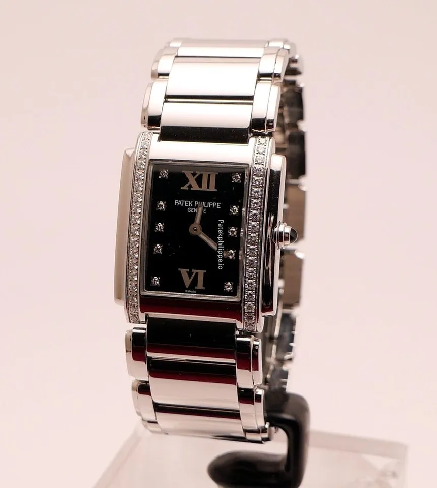 Alternative view of Patek Philippe Twenty-4 4910/10a-001 25x30MM Steel Case Quartz