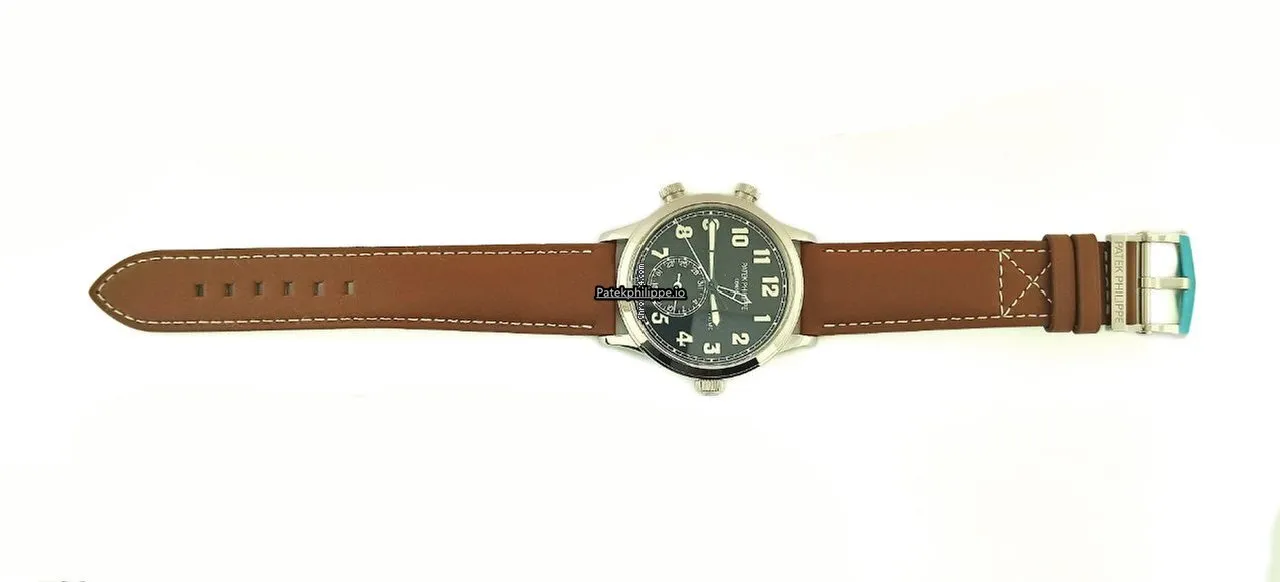 Alternative view of Patek Philippe Travel Time 5524g-001 42MM White Gold Case Automatic