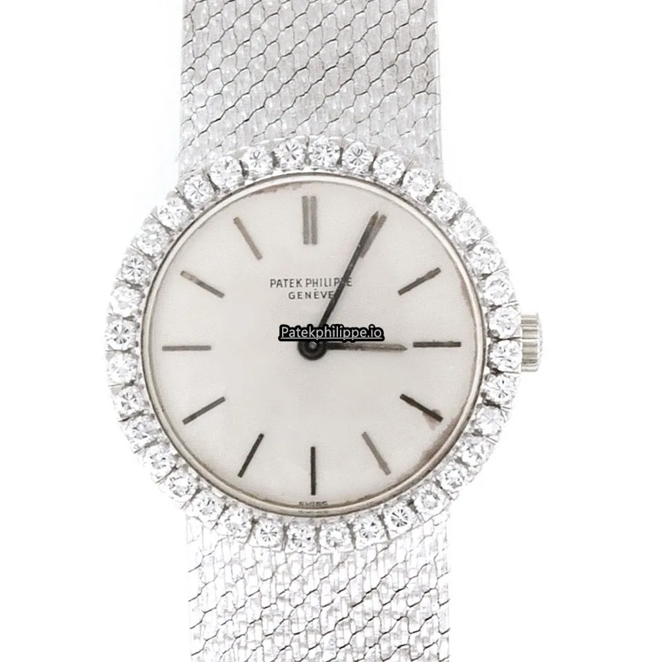 Patek Philippe Calatrava Aug-55 24MM White Gold Case Manual Winding