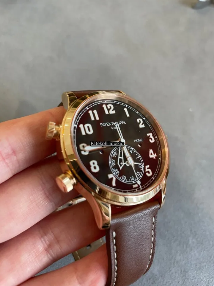 Alternative view of Patek Philippe Travel Time 5524r-001 42MM Rose Gold Case Automatic