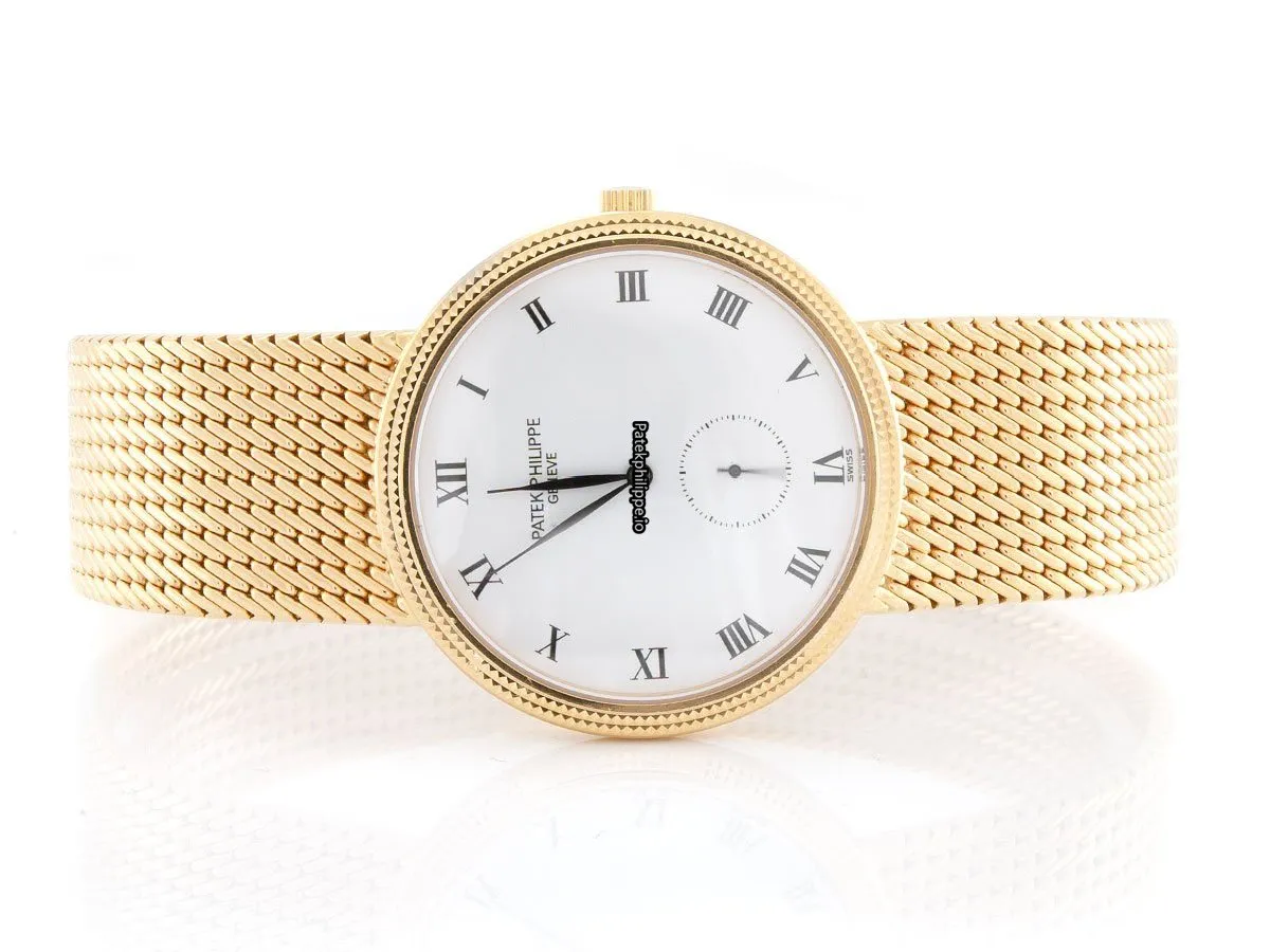 Alternative view of Patek Philippe Calatrava 3919 / 005 35MM Yellow Gold Case Manual Winding