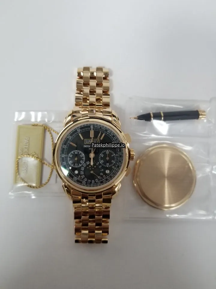 Alternative view of Patek Philippe Perpetual Calendar 5270/1r-001 41MM Rose Gold Case Manual Winding