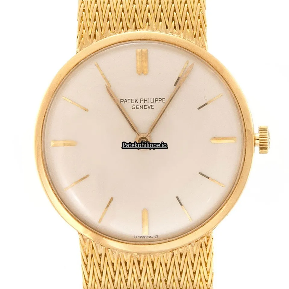 Patek Philippe Calatrava 3468j/2599 33MM Yellow Gold Case Manual Winding