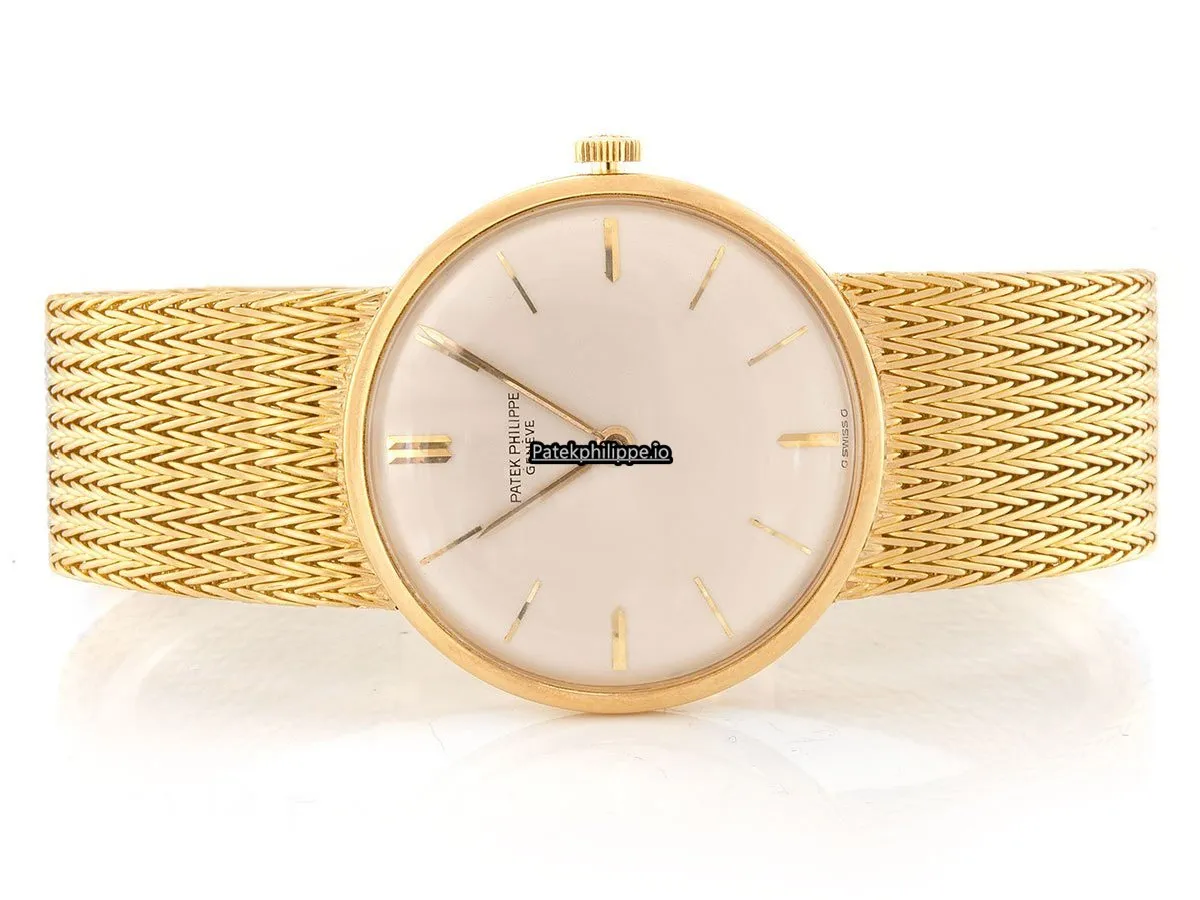 Alternative view of Patek Philippe Calatrava 3468j/2599 33MM Yellow Gold Case Manual Winding