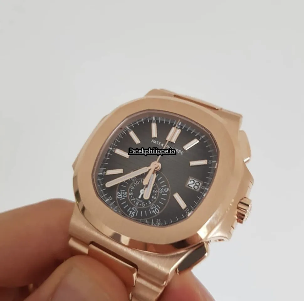 Patek Philippe Nautilus 5980/1r-001 40.5MM Rose Gold Case Automatic