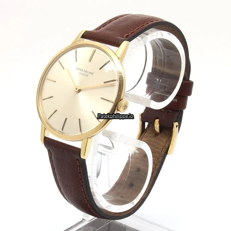 Patek Philippe Calatrava 3537 33MM Yellow Gold Case Manual Winding