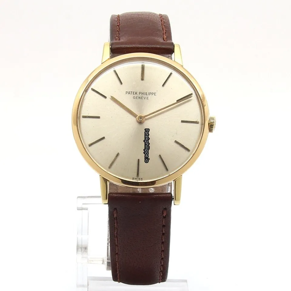 Alternative view of Patek Philippe Calatrava 3537 33MM Yellow Gold Case Manual Winding