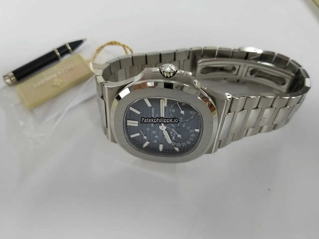 Alternative view of Patek Philippe Nautilus 5712/1a-001 40x38MM Steel Case Automatic