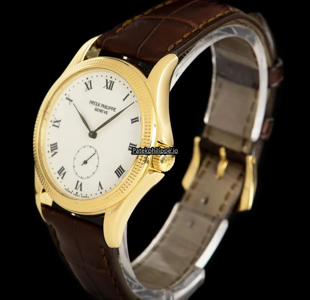 Alternative view of Patek Philippe Calatrava Calatrava 5115j-001 35MM Yellow Gold Case Manual Winding