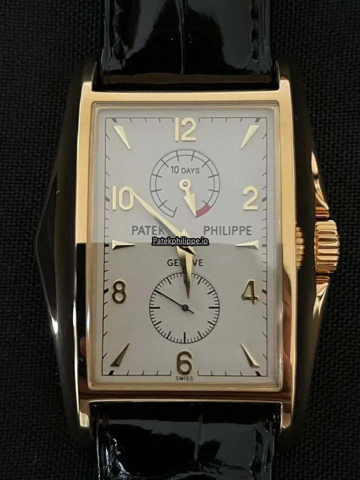 Alternative view of Patek Philippe Gondolo 5100j-001 34x46MM Yellow Gold Case Manual Winding