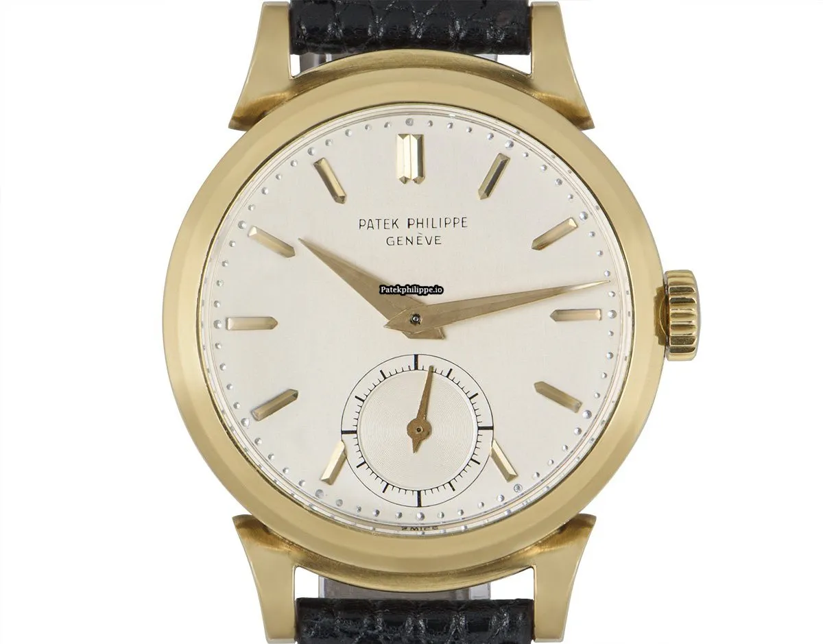 Alternative view of Patek Philippe Calatrava 1491 34MM Yellow Gold Case Manual Winding
