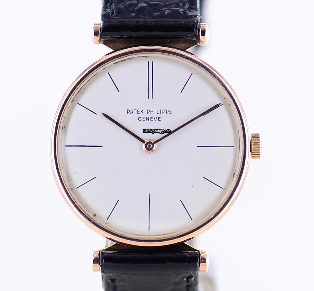 Patek Philippe Calatrava 2592 33MM Rose Gold Case Manual Winding