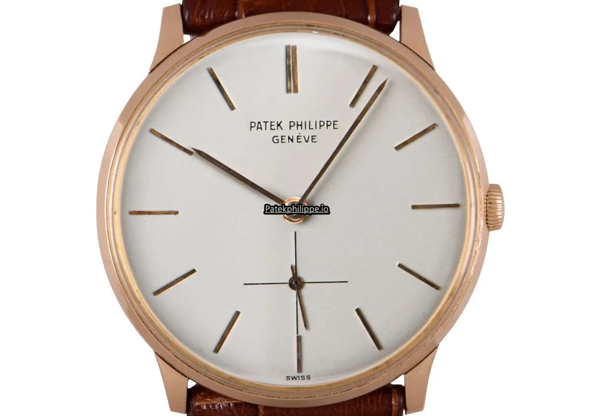 Patek Philippe Calatrava 2573 33MM Rose Gold Case Manual Winding