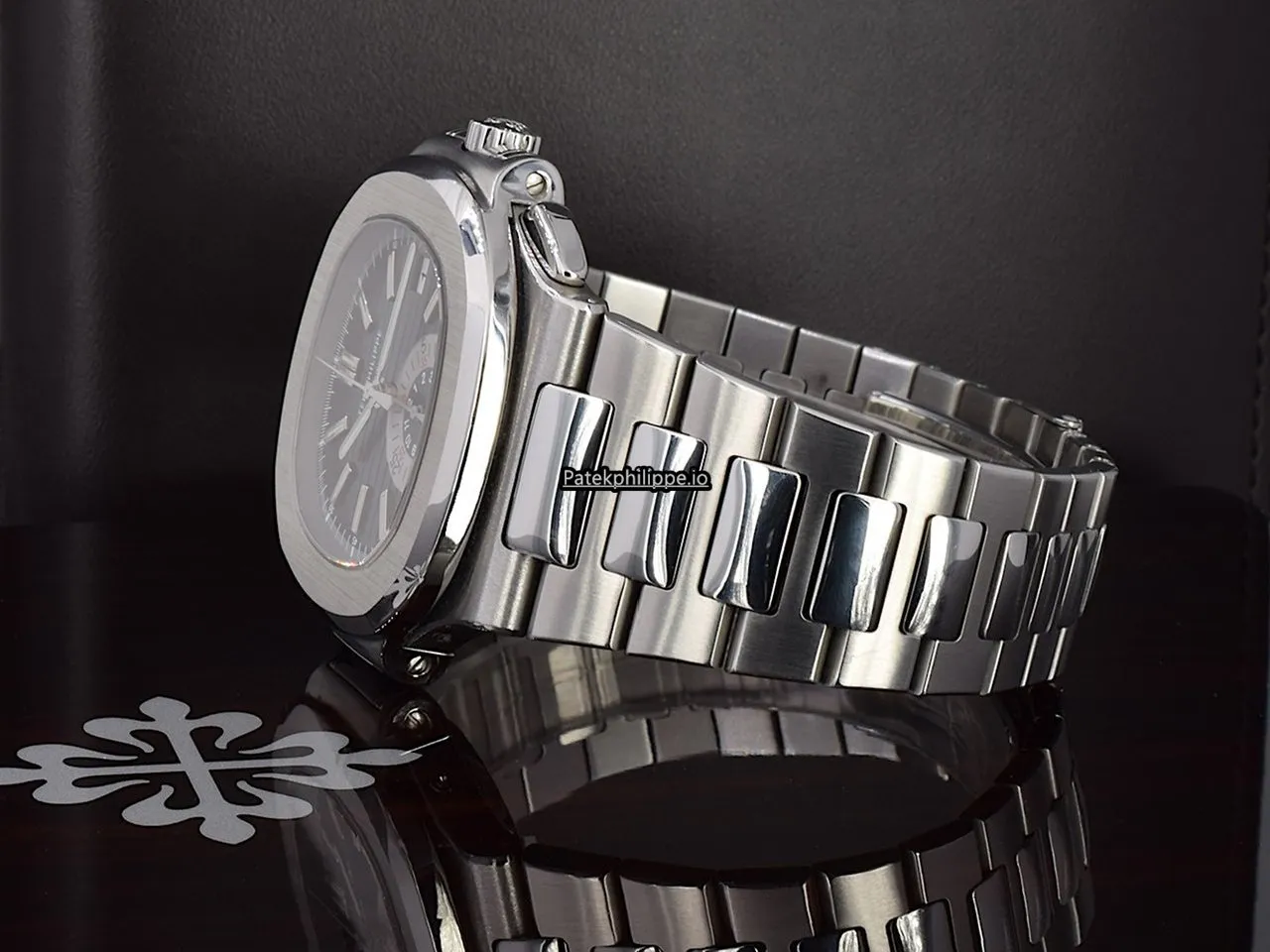 Alternative view of Patek Philippe Nautilus 5980/1a-001 40.5x44MM Steel Case Automatic
