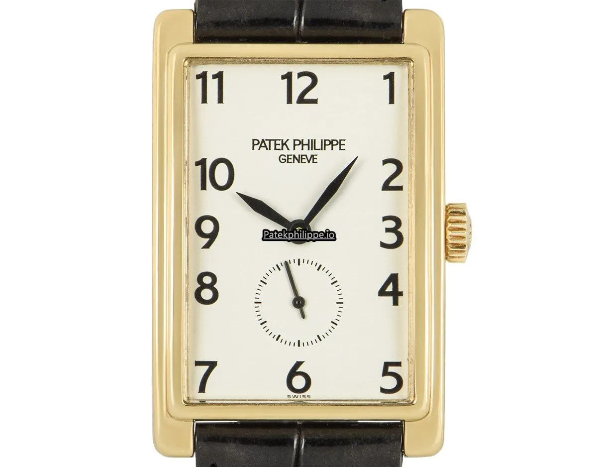 Alternative view of Patek Philippe Gondolo 5009j 25.5x39MM Yellow Gold Case Manual Winding