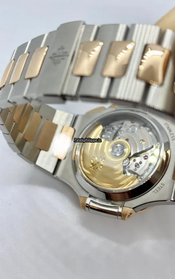 Alternative view of Patek Philippe Nautilus 5980/1ar-001 40.5x38.5MM Gold/steel Case Automatic