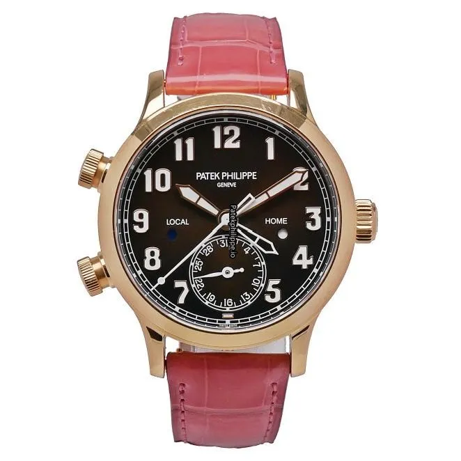 Patek Philippe Travel Time 7234r-001 37.5MM Rose Gold Case Automatic