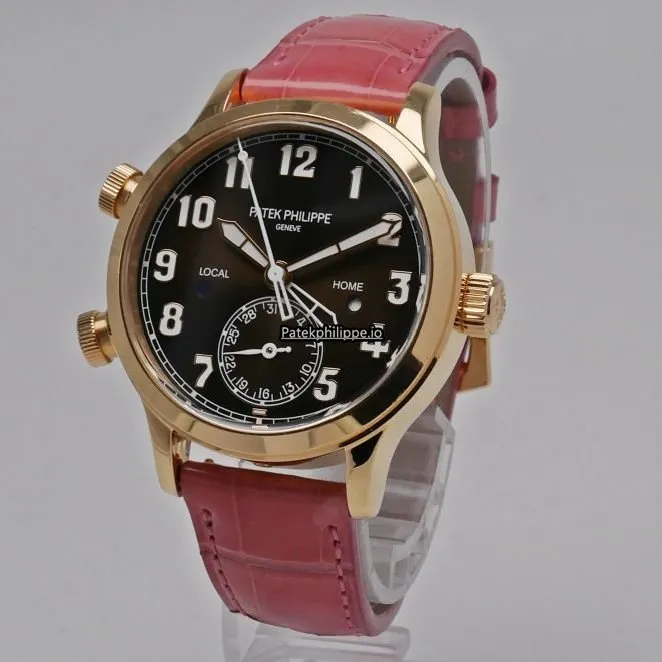 Alternative view of Patek Philippe Travel Time 7234r-001 37.5MM Rose Gold Case Automatic