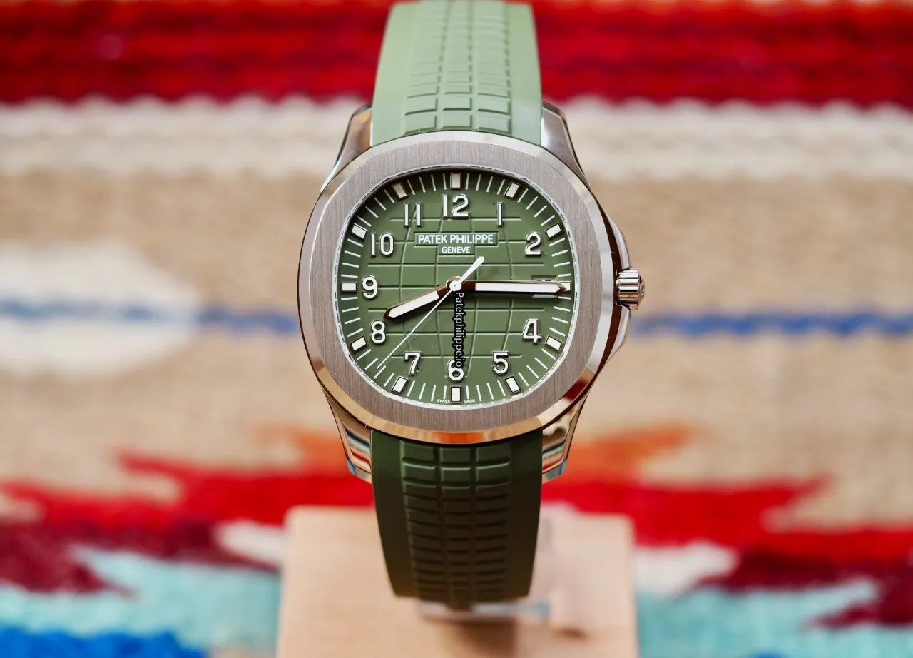 Alternative view of Patek Philippe Aquanaut 5168g-010 42.2MM White Gold Case Automatic