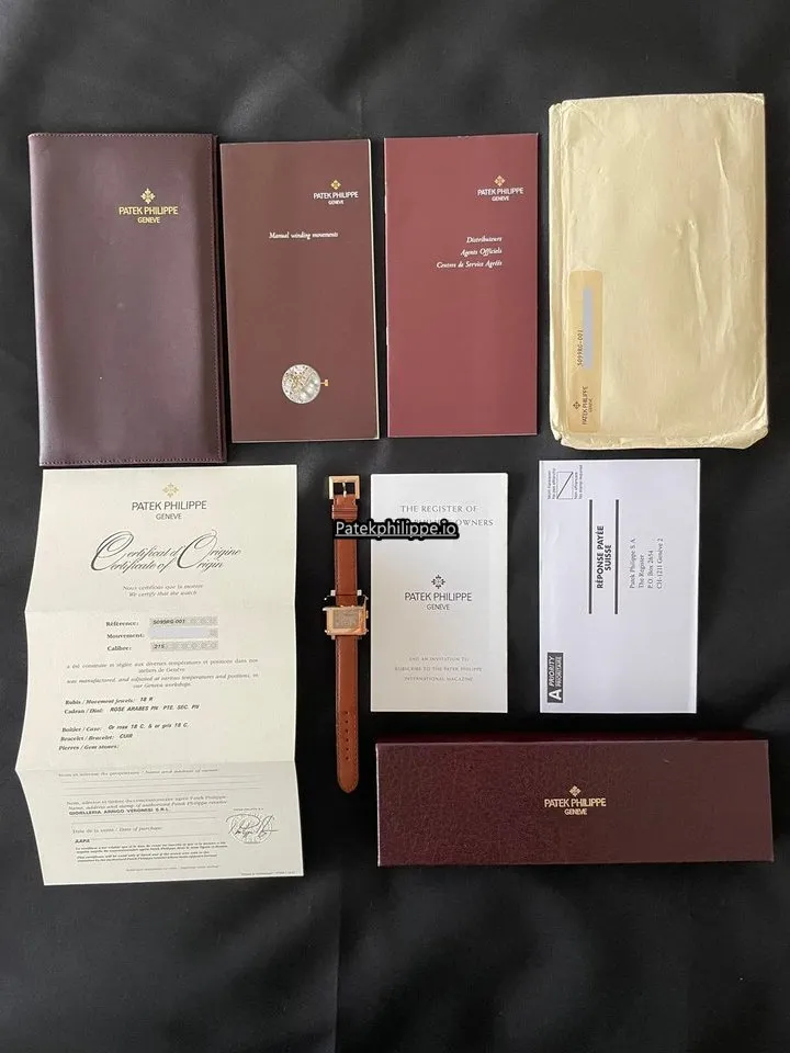 Alternative view of Patek Philippe Gondolo 5099rg-001 Rose Gold Case Manual Winding