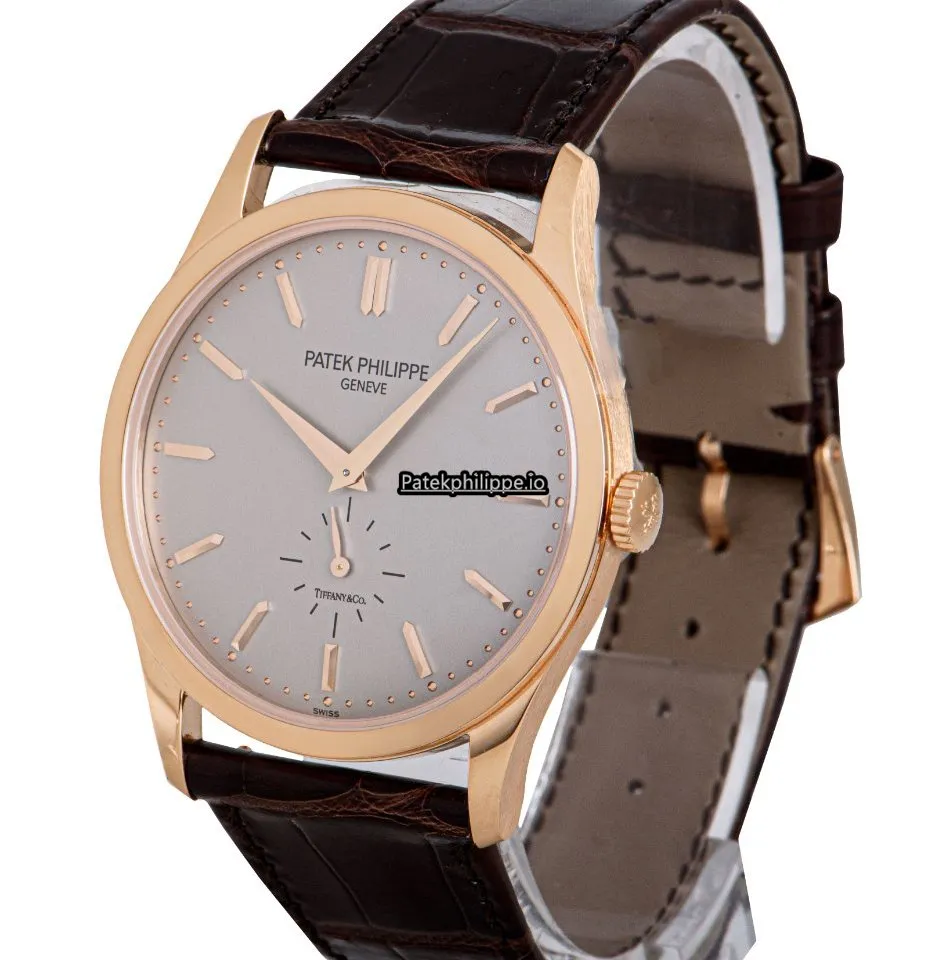 Alternative view of Patek Philippe Calatrava 5196r-001 37MM Rose Gold Case Manual Winding