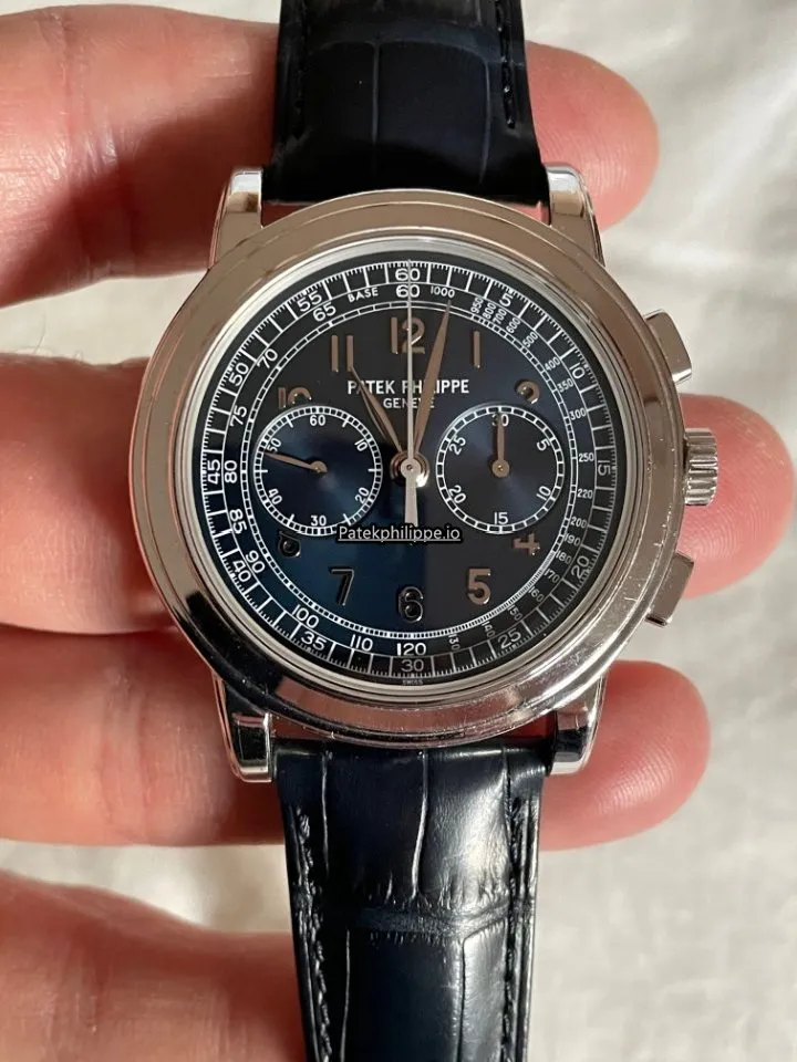 Patek Philippe Chronograph 5070p-001 42MM Platinum Case Manual Winding
