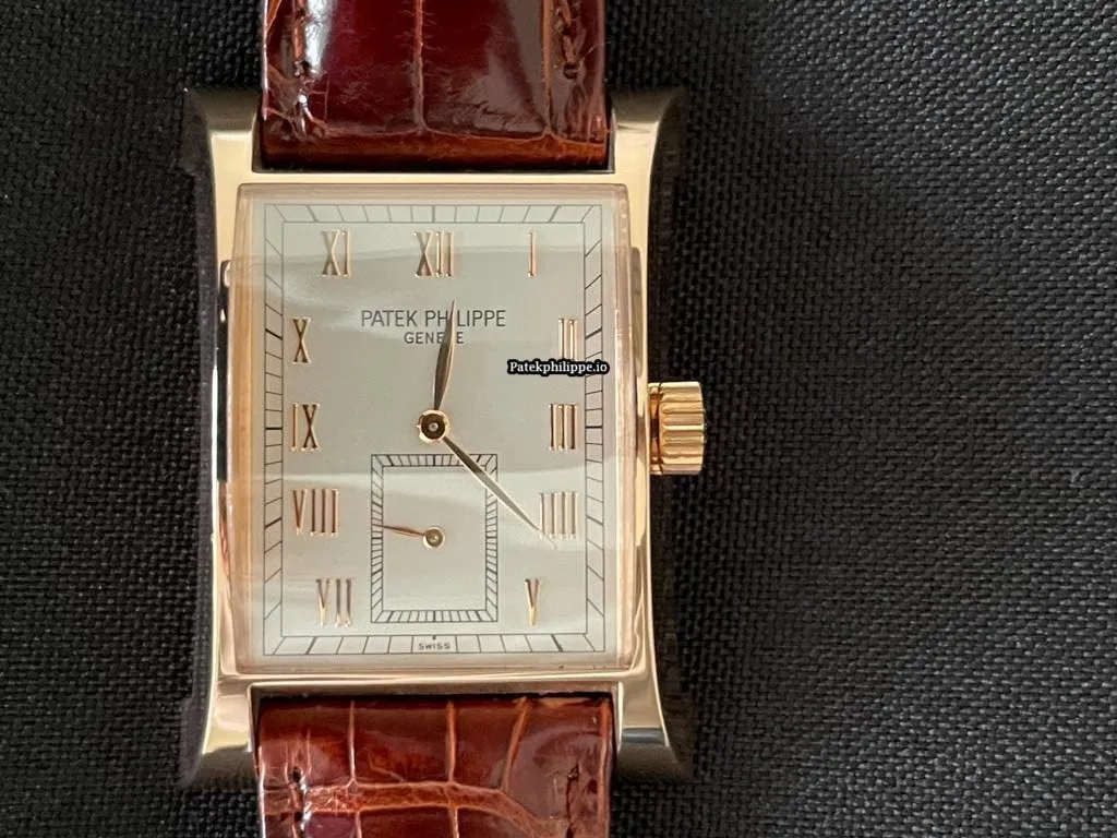 Alternative view of Patek Philippe Pagoda 5500 R 26x40MM Rose Gold Case Manual Winding