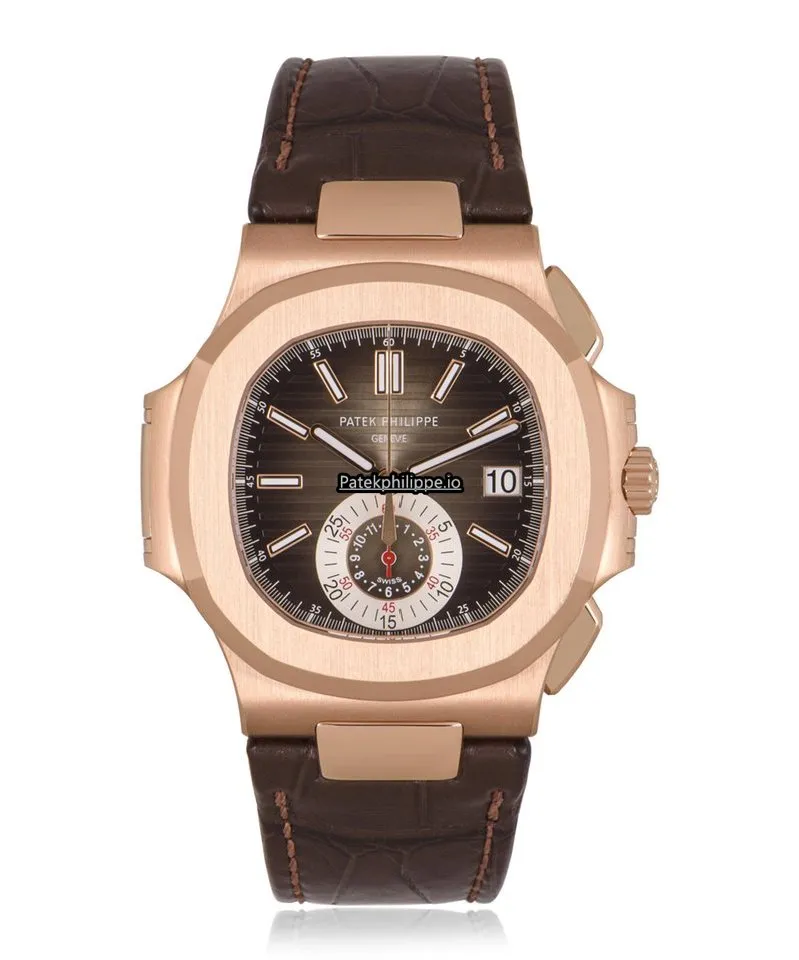 Patek Philippe Nautilus 5980r-001 40.5MM Rose Gold Case Automatic