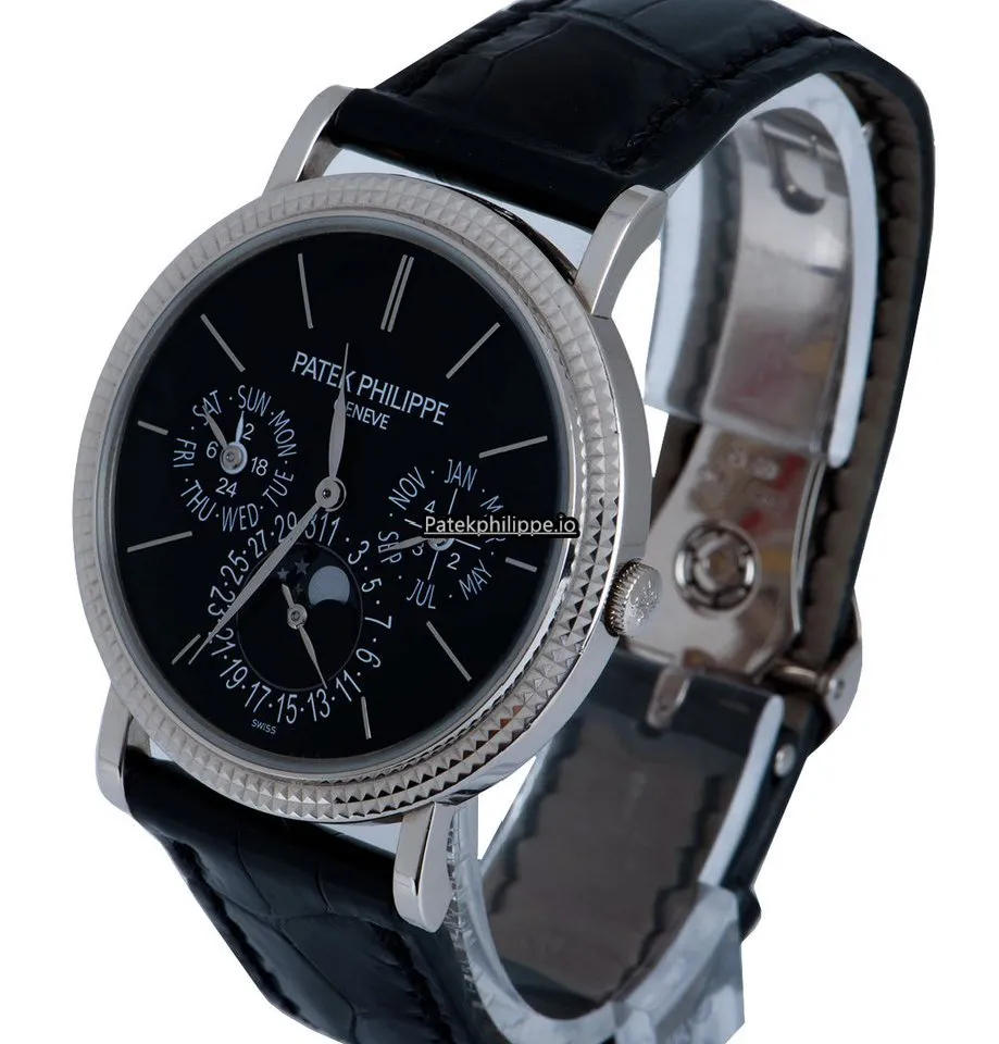 Alternative view of Patek Philippe Perpetual Calendar 5139g-010 38MM White Gold Case Automatic