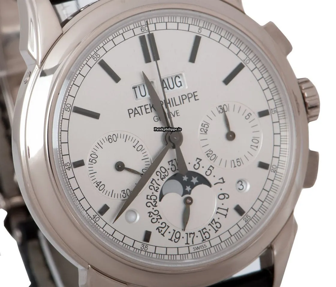 Alternative view of Patek Philippe Perpetual Calendar 5270g-001 41MM White Gold Case Manual Winding