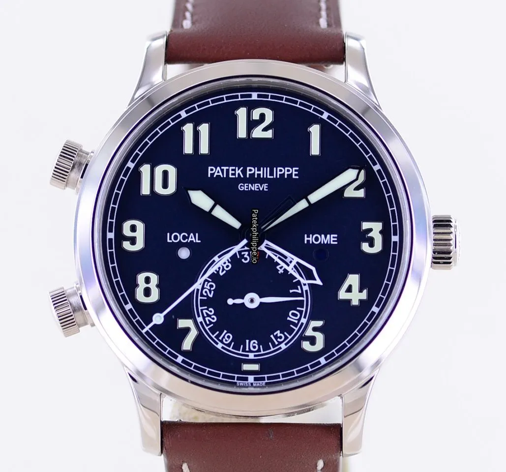 Patek Philippe Travel Time 5524g-001 42MM White Gold Case Automatic
