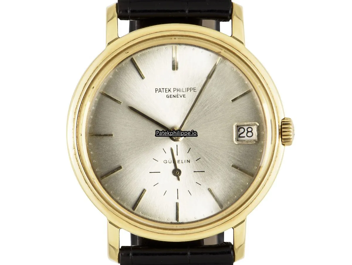 Alternative view of Patek Philippe Calatrava 3445 35MM Yellow Gold Case Automatic