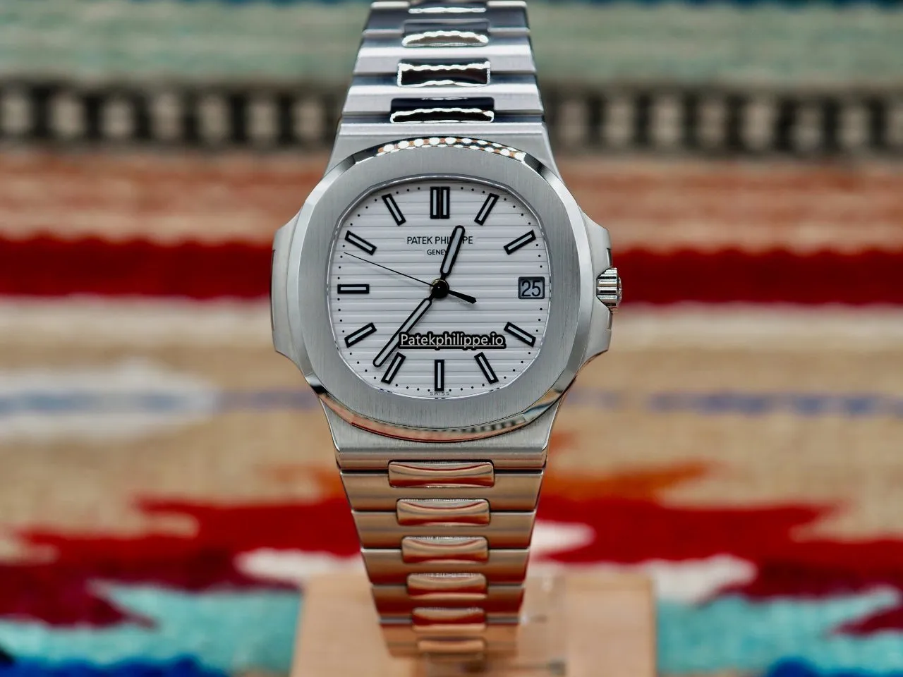 Alternative view of Patek Philippe Nautilus 5711/1a-011 40x38MM Steel Case Automatic